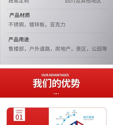 晶众售楼部户外双面道旗广告牌——以精工品质为楼盘引流赋能